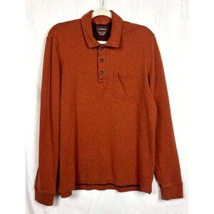 LL Bean Men's Medium Polo Long-Sleeve Gorpcore Athleisure Outdoor‎ Lifestyle